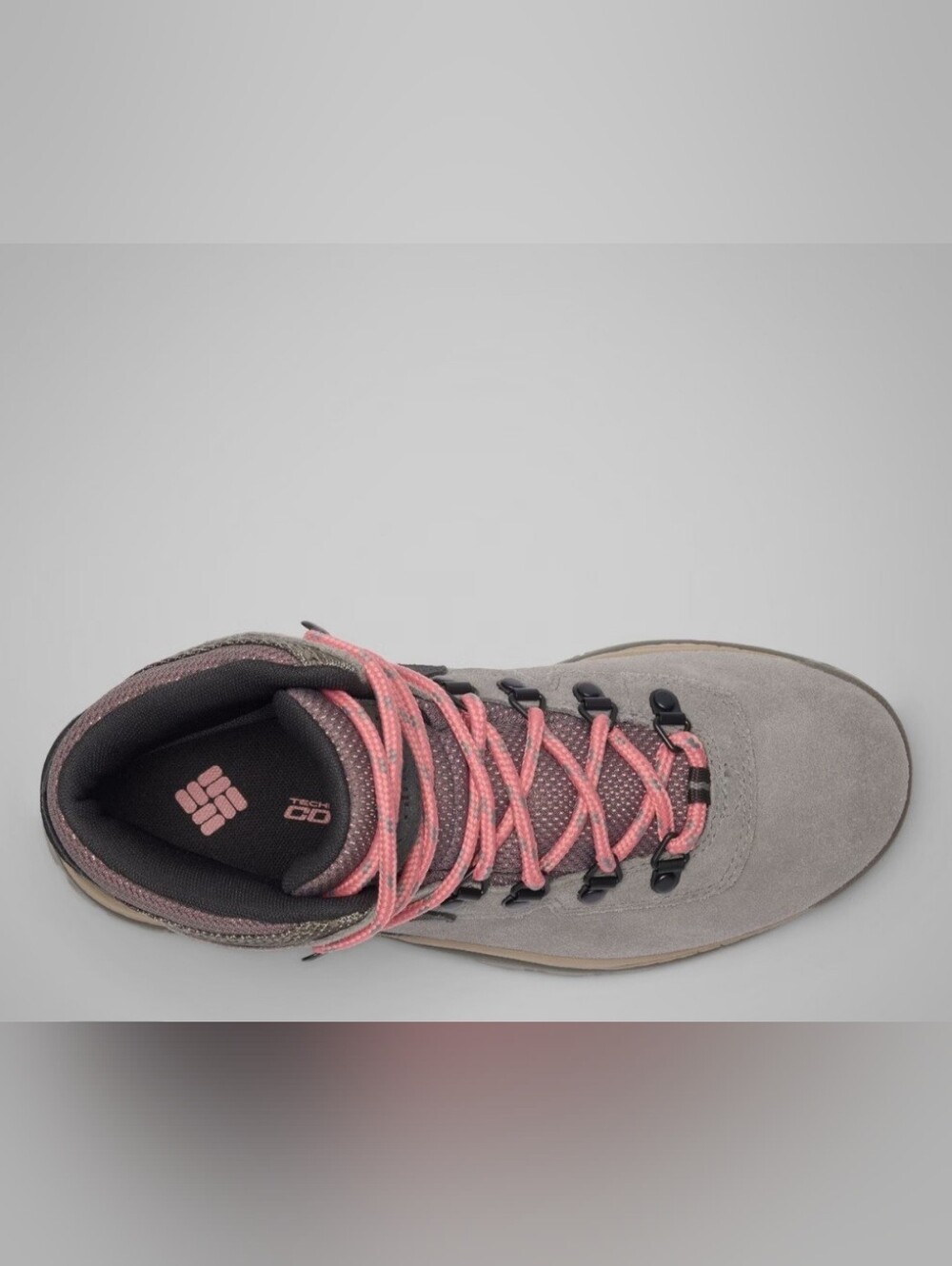Columbia Lace-Up Waterproof Hiking Boot in Gray and Pink Brand New In Box - Picture 5 of 6